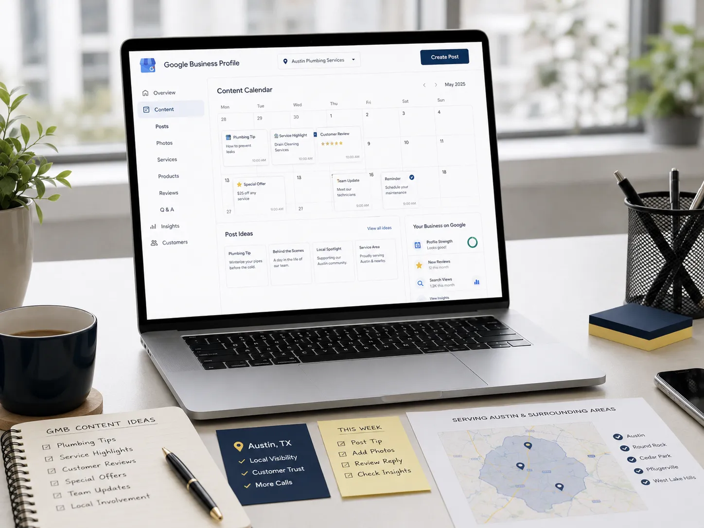 Google Business Profile trust and content strategy