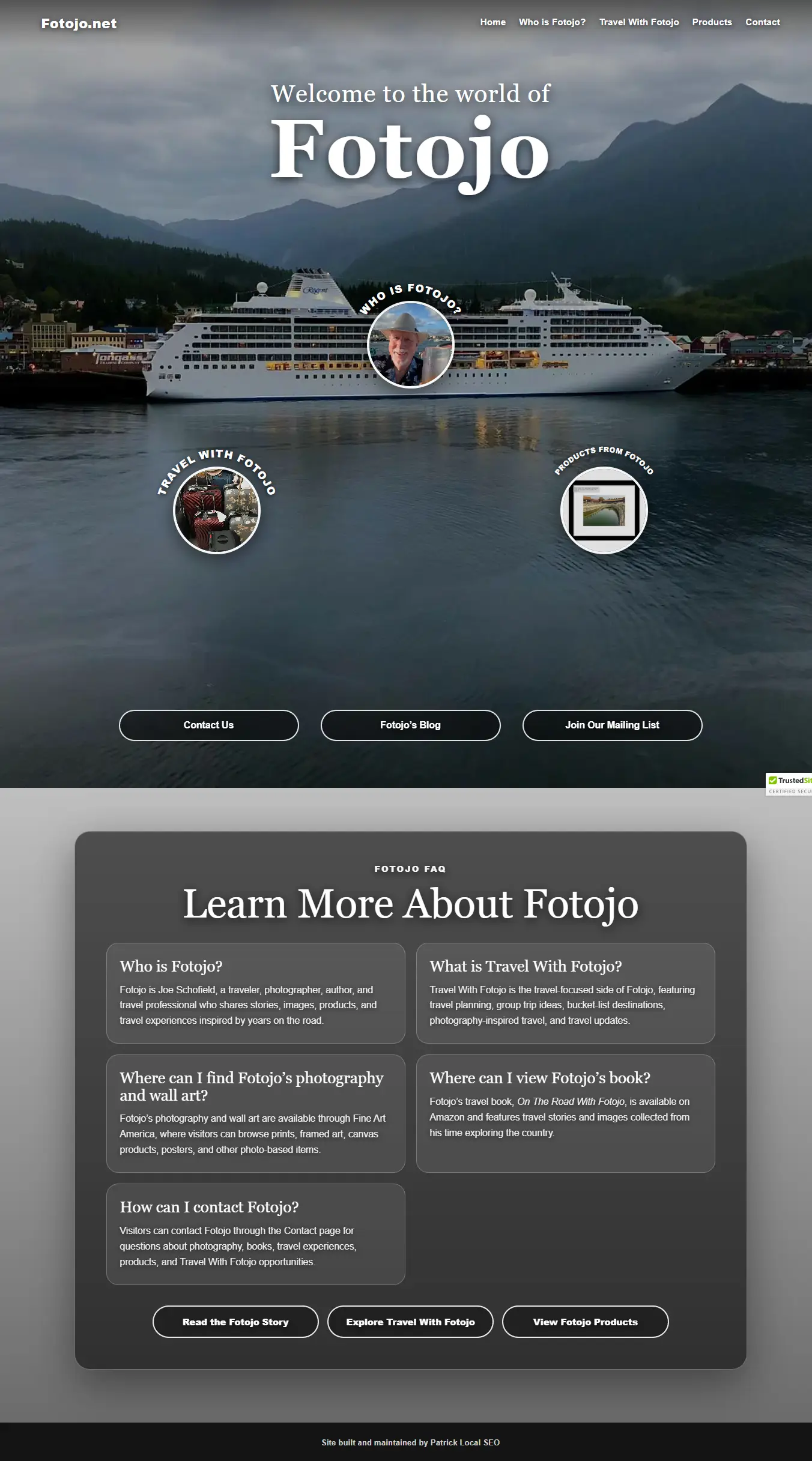 Fotojo.net website project by Patrick SEO Content and Website Solutions