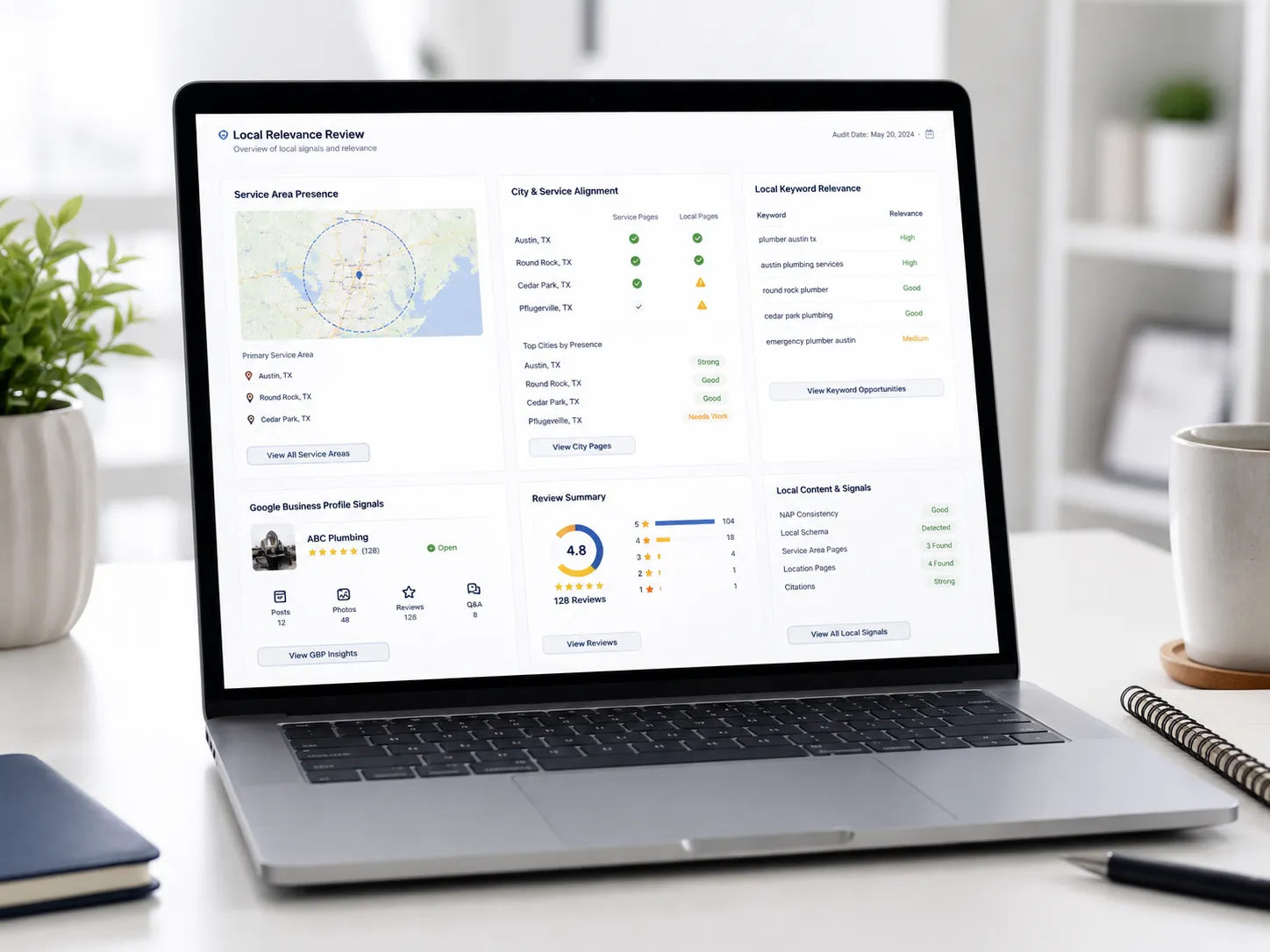 Local SEO location and service area strategy