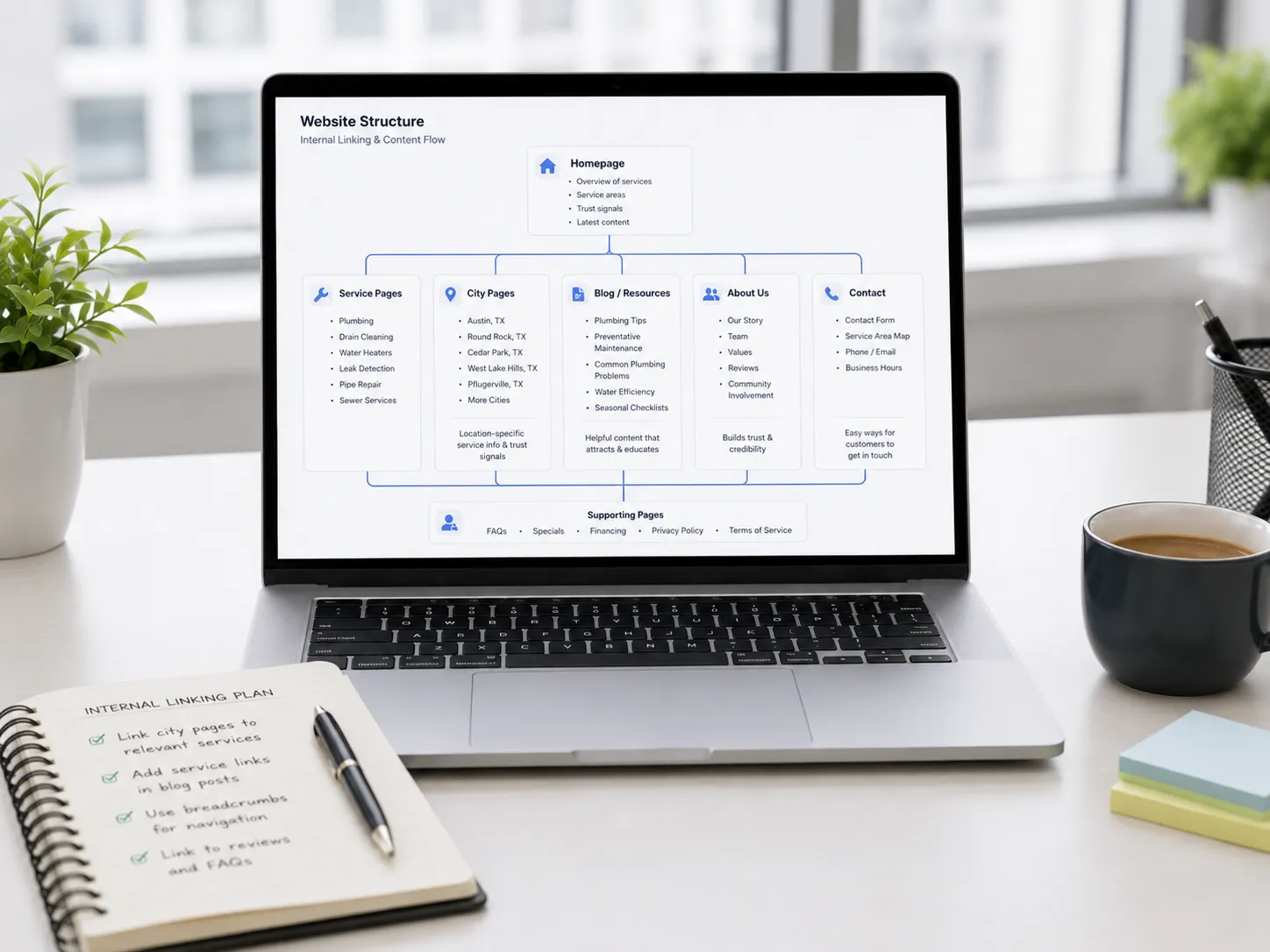 Local SEO website page architecture strategy